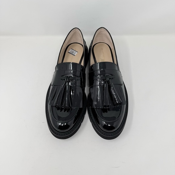 New Stuart Weitzman Mila Patent Tassel Loafer Black Sz 12 - Picture 8 of 16